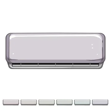 Flow air conditioner cartoon vector graphic 库存插图