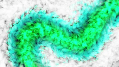 Flow Animation, Abstract Fluid Animation, Seamless Loop Animation, 4K Video Stock Footage 241813015