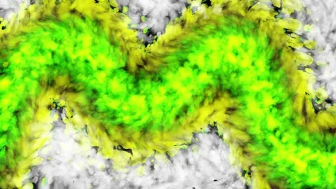 Flow Animation, Abstract Fluid Animation, Seamless Loop Animation, 4K Video Stock Footage 241813146