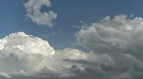 The flow of beautiful rain cloud. Time lapse Stock Footage 62742862