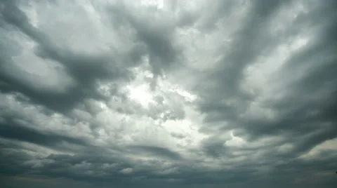 The flow of beautiful rain cloud. Time lapse Stock Footage 62744000
