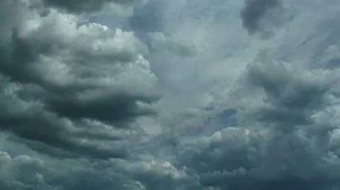 The flow of beautiful rain cloud. Time lapse Stock Footage 62841701