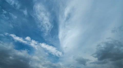 The flow of beautiful rain cloud. Time lapse Stock-Footage 62842287