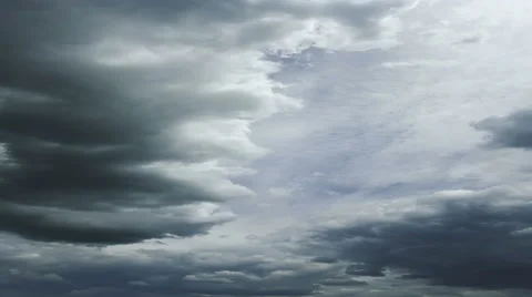 The flow of beautiful rain cloud. Time lapse Stock Footage 62850959