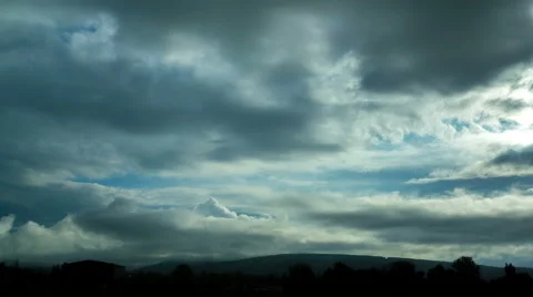 The flow of beautiful rain cloud. Time lapse Stock-Footage 62902909