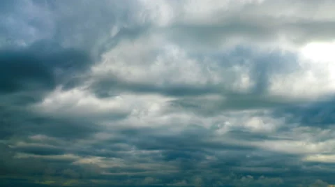 The flow of beautiful rain cloud. Time lapse Stock Footage 62903340