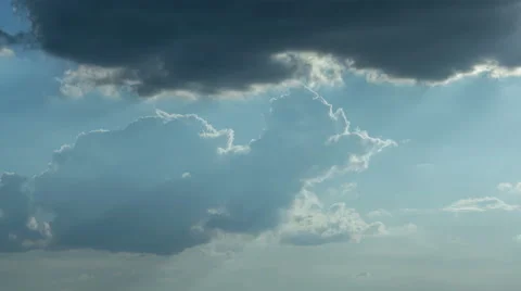 The flow of beautiful rain cloud. Time lapse Stock Footage 63033375