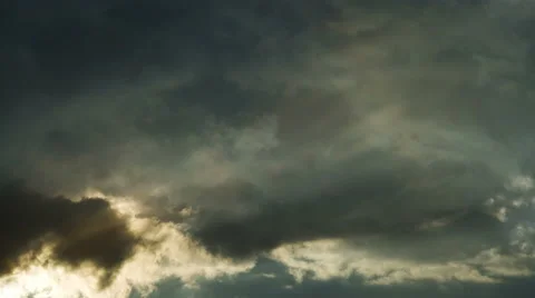 The flow of beautiful rain cloud. Time lapse Stock-Footage 63033488