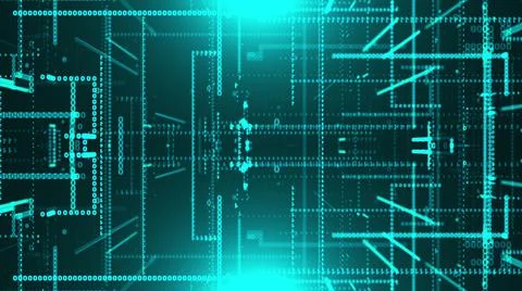 Flow of binary data 스톡 일러스트