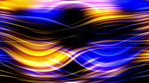 Flow blue and gold light, abstract motion background Stock Footage 28497193