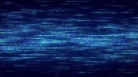 Flow of blue shimmering particles Stock Illustration
