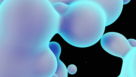 The flow of bubbles interacts with each other. Stock Footage 159292128