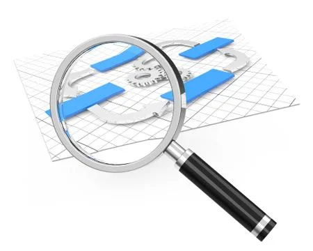 Flow chart analysis Stock Illustration