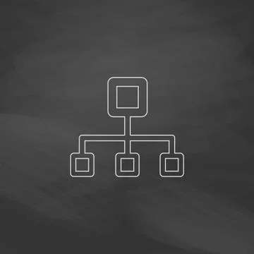 Flow chart computer symbol Stock Illustration