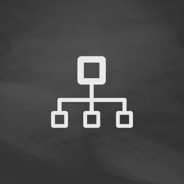 Flow chart computer symbol Illustrazione stock