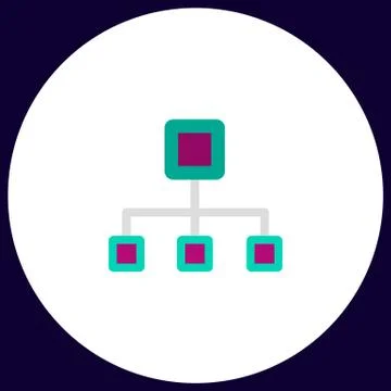 Flow chart computer symbol Stock Illustration