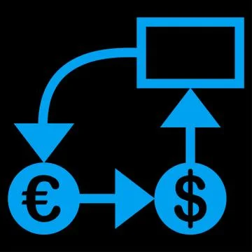 Flow chart icon Stock Illustration