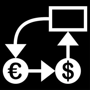 Flow chart icon Illustrazione stock