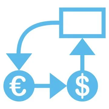 Flow chart icon Illustrazione stock