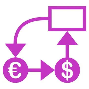Flow chart icon Illustrazione stock