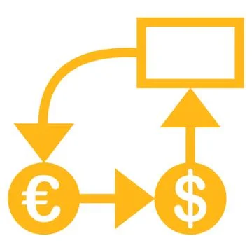 Flow chart icon Illustrazione stock
