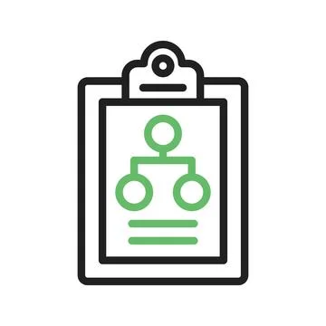 Flow Chart Icon Image. Stock Illustration