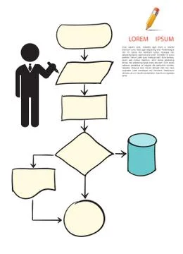 Flow chart 스톡 일러스트