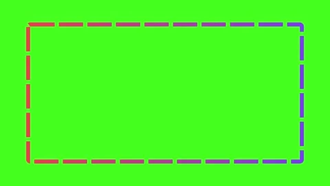 Flow chart shape animation on green screen background Stock Footage 338066742