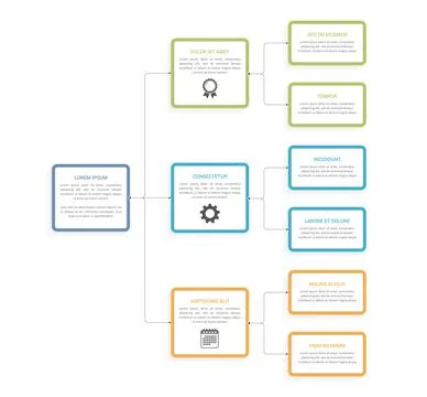 Flow Chart Template Illustrazione stock