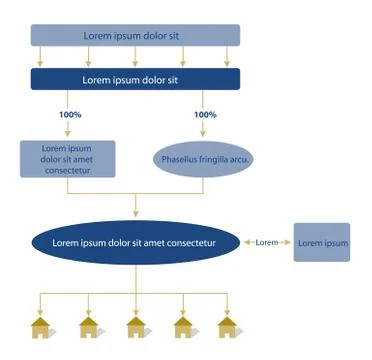 Flow chart templates vector illustration Illustrazione stock