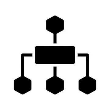 Flow Chart Vector Icon. Stock-Illustration
