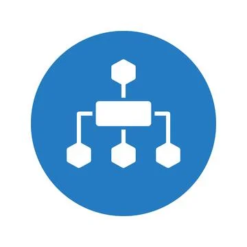 Flow Chart Vector Icon. Stock Illustration