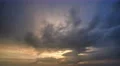 The flow of cloud against the background of sunset. Time lapse. Wide angle 4k or 4k+ Resolution