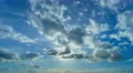 The flow of cloud against the blue sky. Time lapse 4k or 4k+ Resolution
