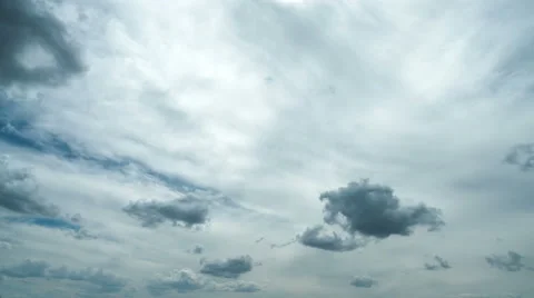 The flow of cloud against the blue sky. Time lapse Stock-Footage 62744518