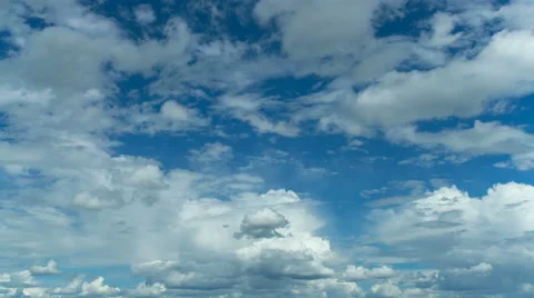 The flow of cloud against the blue sky. Time lapse Stock Footage 63112913