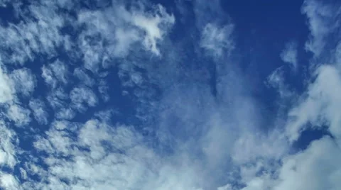 The flow of cloud against the blue sky. Time lapse Stock Footage 63115675