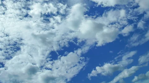 The flow of cloud against the blue sky. Time lapse Stock Footage 63115833