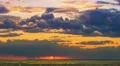 The flow of cloud against the sunset. Time lapse 4k or 4k+ Resolution