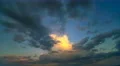 The flow of cloud against the sunset. Time lapse 4k or 4k+ Resolution