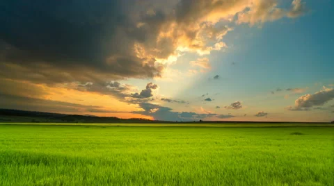 The flow of cloud against the sunset. Time lapse 스톡 동영상 63032656