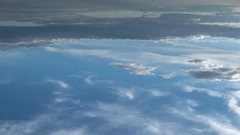 The flow of clouds in the blue sky. time lapse Stock Footage 131462456