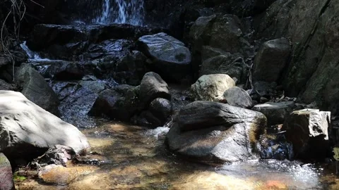 The flow of cold water Stock Footage 302895618