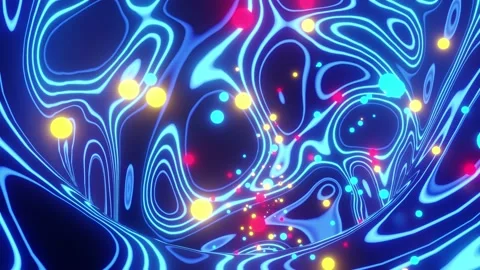 Flow Of Colored Balls 4K Stock Footage 153970907