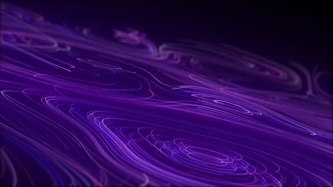 Flow of colors particles. Big data visualization. Digital technology wave. Видео 249451175