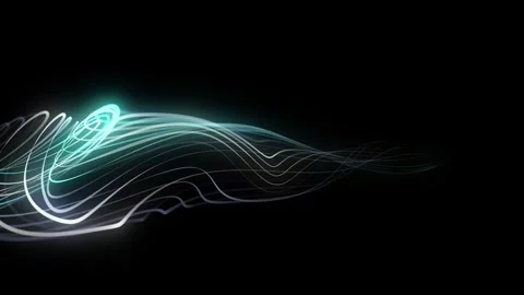 Flow of colors particles. Big data visualization. Digital technology wave. Video stock 331239367