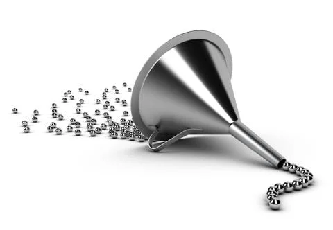 Flow control, conversion funnel 스톡 일러스트