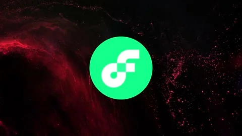 Flow Cryptocurrency. Flow coin growth chart on the exchange, chart Stock Footage 167977584
