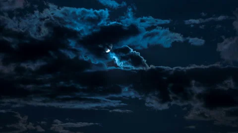 The flow of dark cloud at sunset background Stock Footage 63772084