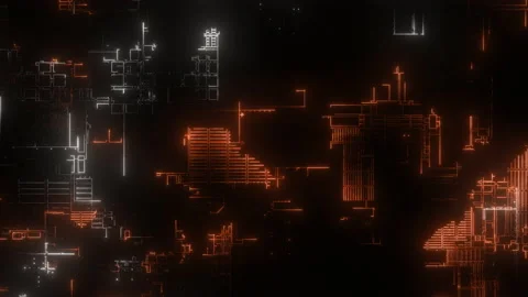 Flow of Data, moving and processing inside a computer Stock Footage 149590667